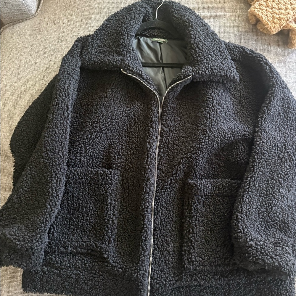 Wild Fable Black Sherpa Jacket